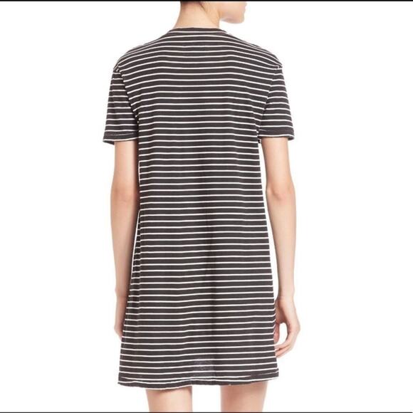 Current/Elliott Beatnick Racer Stripe T-Shirt Dress Size 2 Casual Mini Dress - Picture 14 of 15